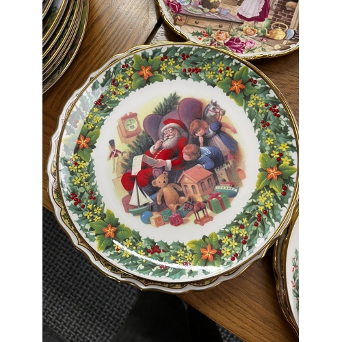 258 - Group of various porcelain Christmas plates