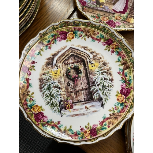 258 - Group of various porcelain Christmas plates