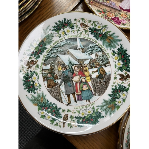 258 - Group of various porcelain Christmas plates