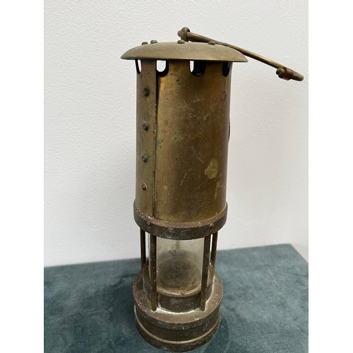 262 - Large brass E. Thomas & Williams Cambrian miners lamp