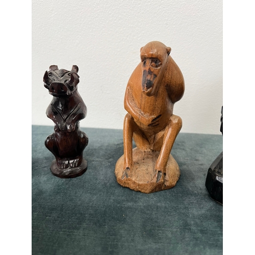 272 - A selection of wooden carvings