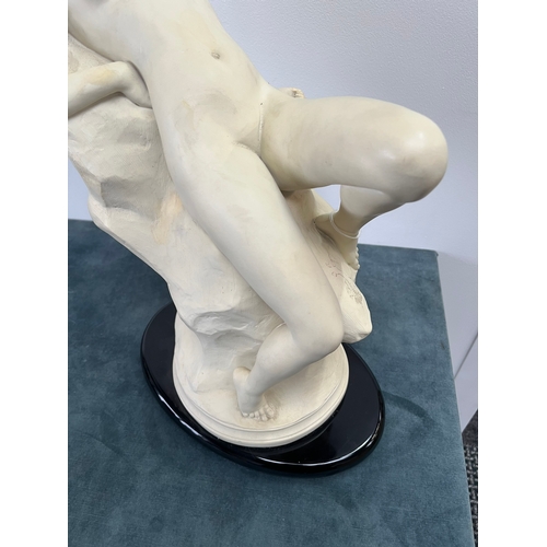 273 - Large resin figure of reclining nude lady - Andromeda