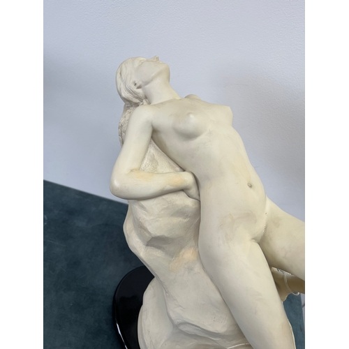 273 - Large resin figure of reclining nude lady - Andromeda