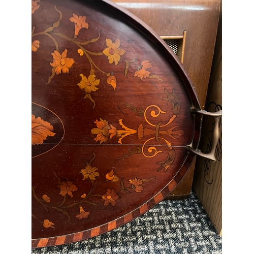 277 - Antique inlaid tray