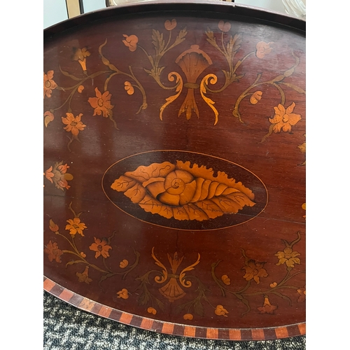 277 - Antique inlaid tray