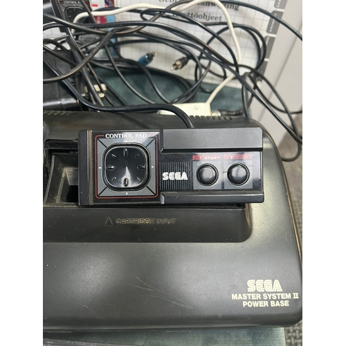 289 - Sega Master System 2 with games - Taz-Mania, Sonic, Pac-Mania, The Ninja + Asterix