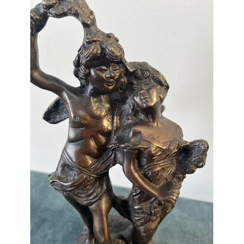 329 - Bronze figure of two lovers