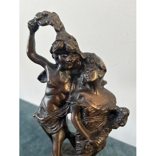 329 - Bronze figure of two lovers