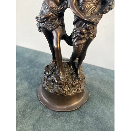 329 - Bronze figure of two lovers