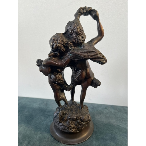 329 - Bronze figure of two lovers