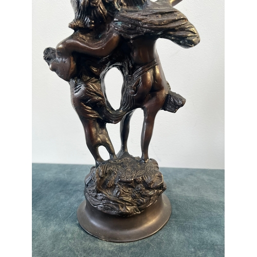 329 - Bronze figure of two lovers