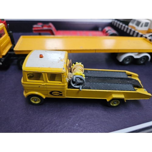 312 - Tray of various trailers and transporters - Dinky, Matchbox ect.