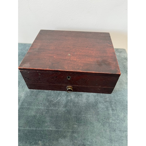 349 - Antique mahogany artist box