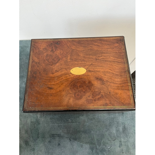 350 - Antique walnut writing box/ slope