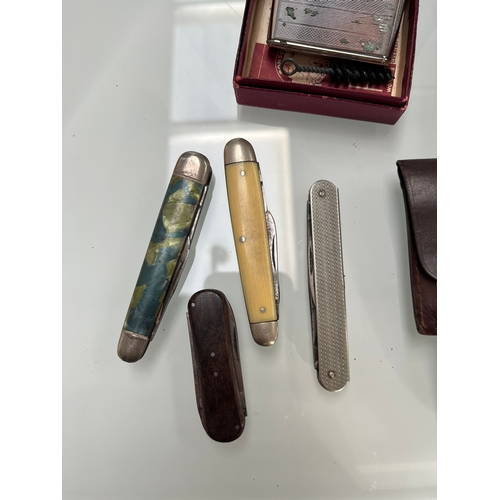 358 - Ronson lighters and pocket knives