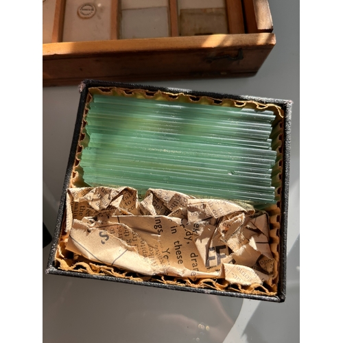 361 - Trays of vintage microscope slides