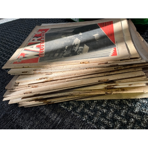 367 - Approximately 70 copies of WWII The War Illustrated magazines