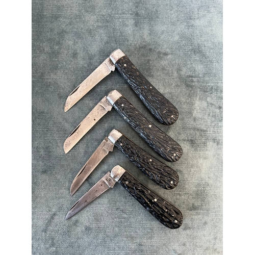 403 - 4 x Taylor witness Sheffield pocketknives - all strong snaps