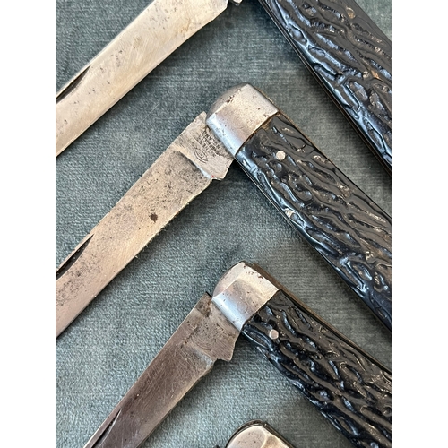 403 - 4 x Taylor witness Sheffield pocketknives - all strong snaps