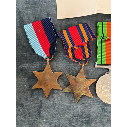 418 - Group of WWII medals - The 1939 - 1945 Star, The Burma Star, The Defence Medal + 1939 - 1945 War Med... 