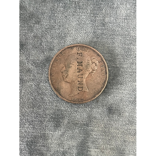 429 - Queen Victoria 1844 engraved penny