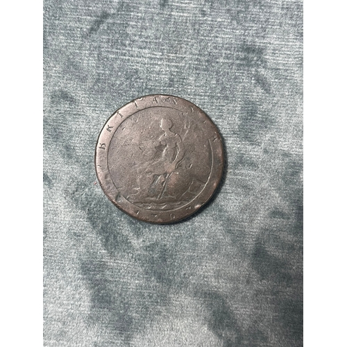 446 - George III 1797 cartwheel engraved penny