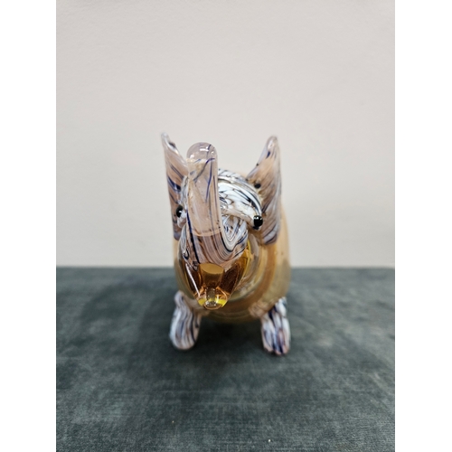 381 - Murano style glass elephant