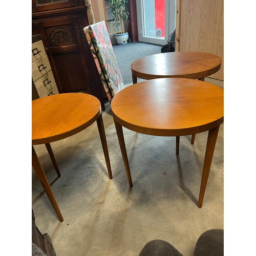 21 - Mid Century retro nest of three tables - Danish style