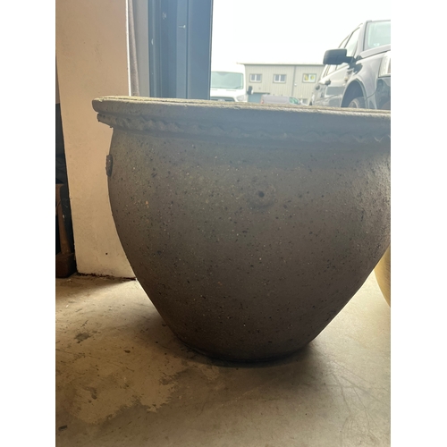 39 - Large very heavy terracotta planter