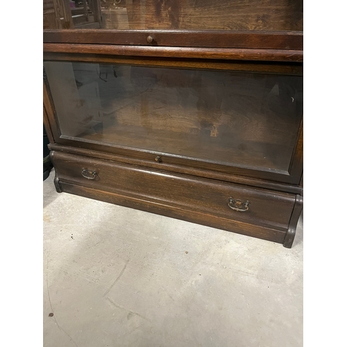 47 - Antique Globe Wernicke stacking barrister bookcase