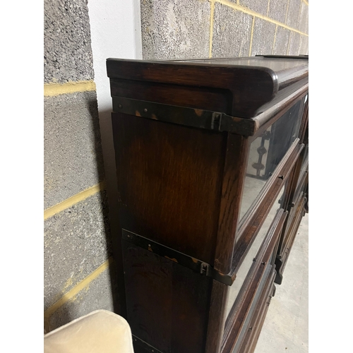 47 - Antique Globe Wernicke stacking barrister bookcase