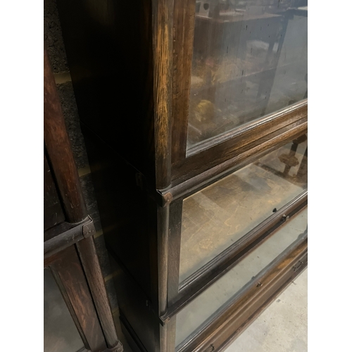 49 - Antique Globe Wernicke stacking barrister bookcase