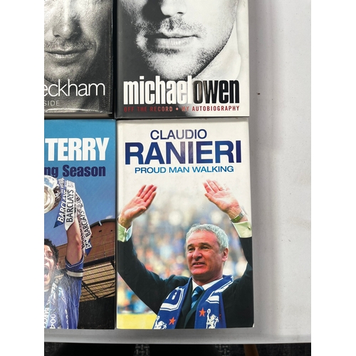 470 - Various football books - David Beckham, John Terry, Paolo Di Canio, Michael Owen