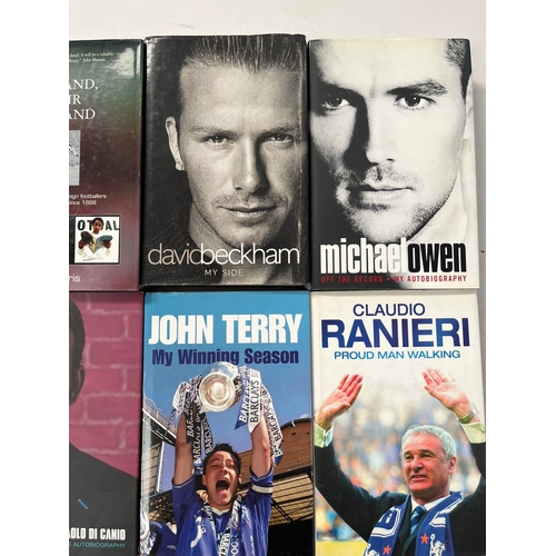 470 - Various football books - David Beckham, John Terry, Paolo Di Canio, Michael Owen