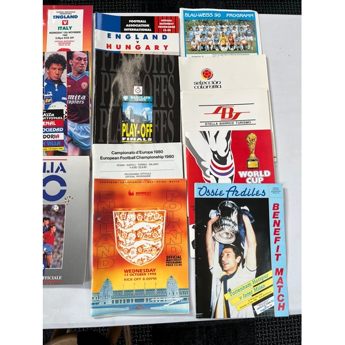 471 - Selection of various vintage and modern football programs 

England