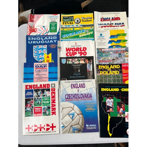 471 - Selection of various vintage and modern football programs 

England