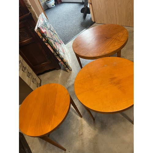 21 - Mid Century retro nest of three tables - Danish style