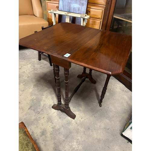 44 - Antique mahogany folding Sutherland table