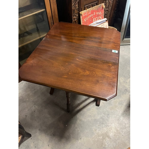 44 - Antique mahogany folding Sutherland table