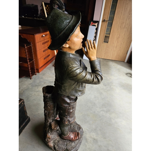 61 - Austrian/ German yodeling boy. In need of restoration (arm missing)