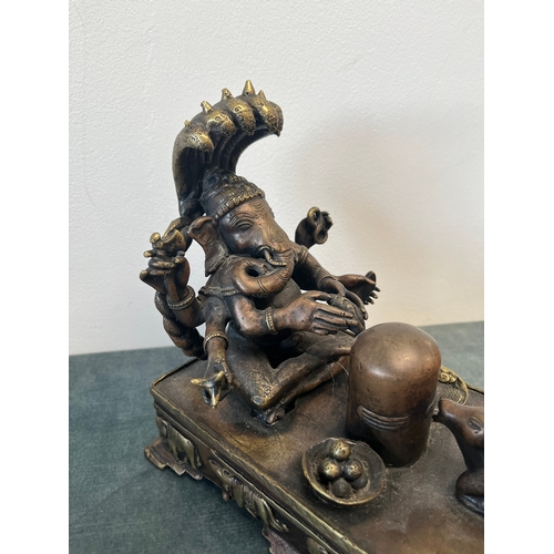 155 - Large Bronze model of Ganesh