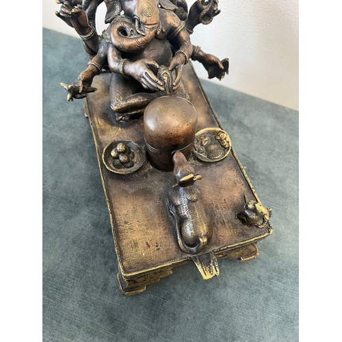 155 - Large Bronze model of Ganesh