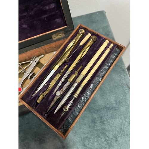 244 - Boxed set of drawing instruments