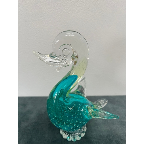 269 - Murano style glass swan