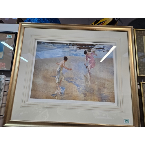 710 - Large limited edition print - numbered - William Russell Flint 'Two Women on the Beach'

85cm x 73cm