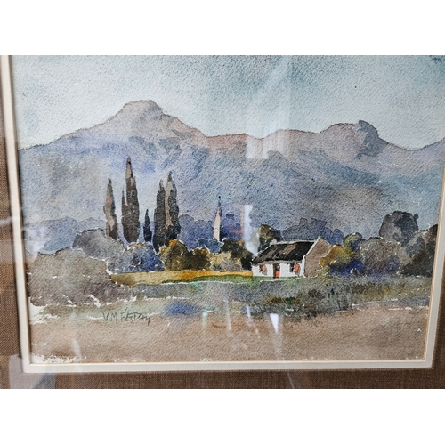 727 - 2 x South African watercolor paintings