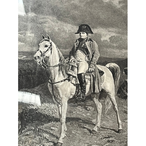 752 - ABEL MIGNON AFTER MEISSONIER
Napoleon on horseback, etching, pencil signed