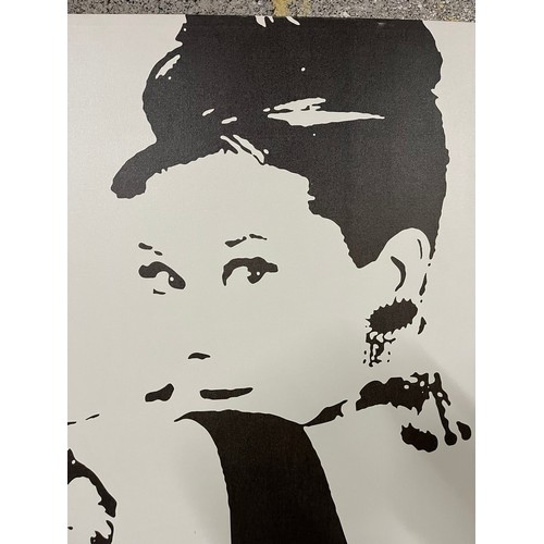 794 - Modern canvas print of Audrey Hepburn