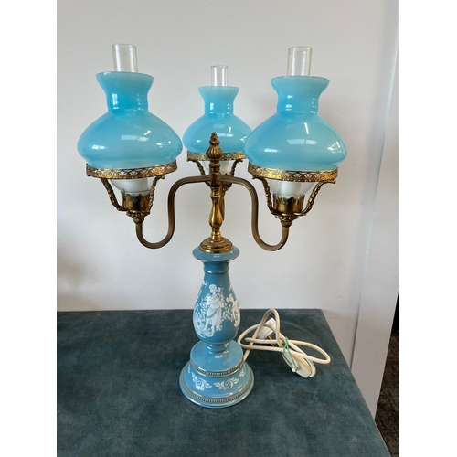 182 - Vintage Italian three armed lamp