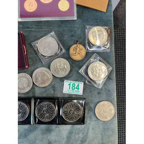 184 - Selection of various coins - Jubilee, Festival of Britain ect.